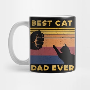 Funny Cat Best Cat Dad Ever Father's Day Mug